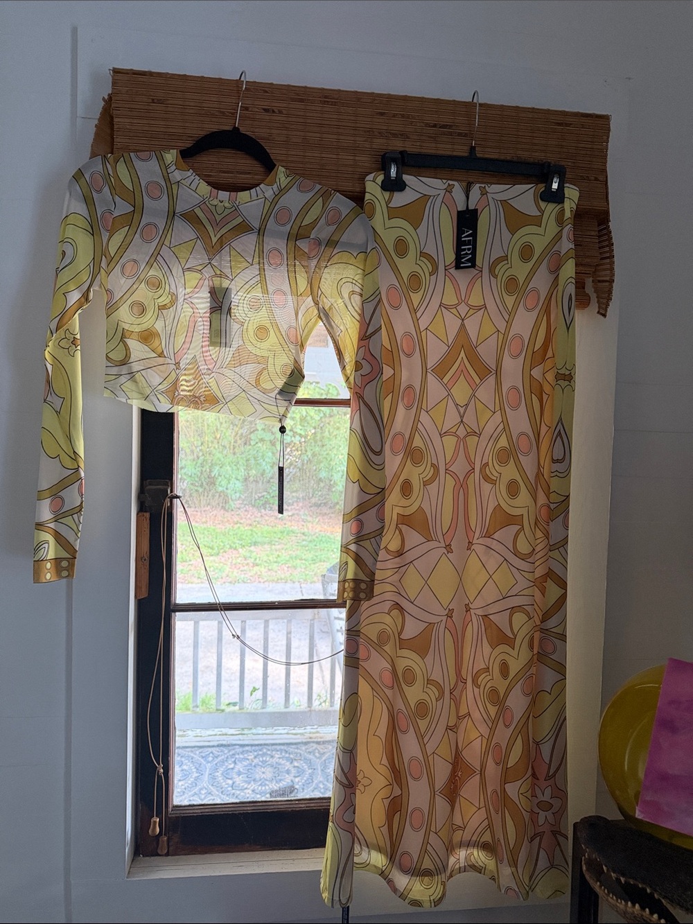 NWT AFRM PASTEL GEOMETRIC SET